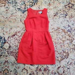 J. Crew Red Wool Silk Allie Dress Style 13281 Sz 0
